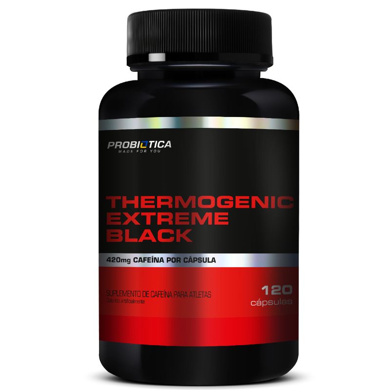 Thermogenic Extreme Black Pote 120 Capsulas Probiótica