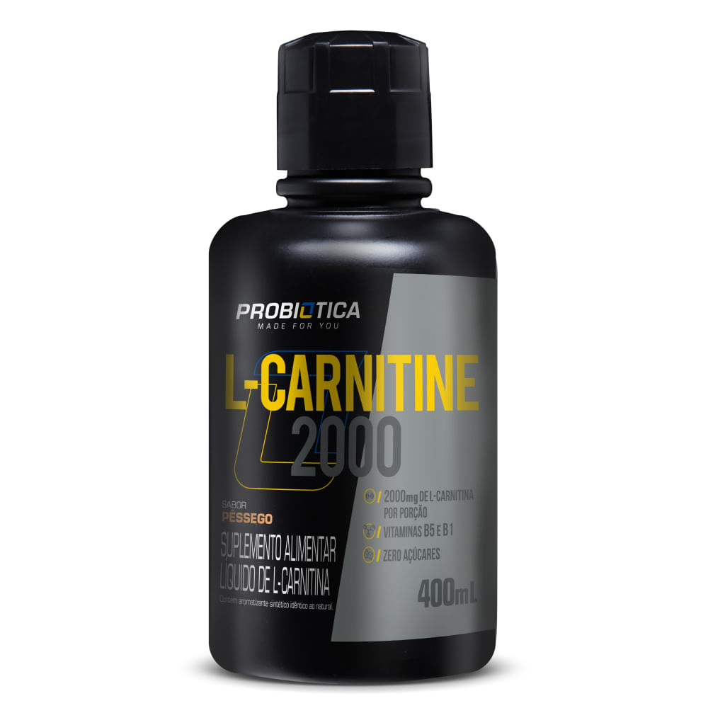 L-Carnitina 2000 Líquida 400ml com Vários Sabores