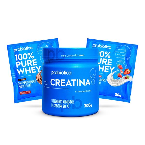 kit-creatina-300g---2-amostras-gratis-de-100--pure-whey