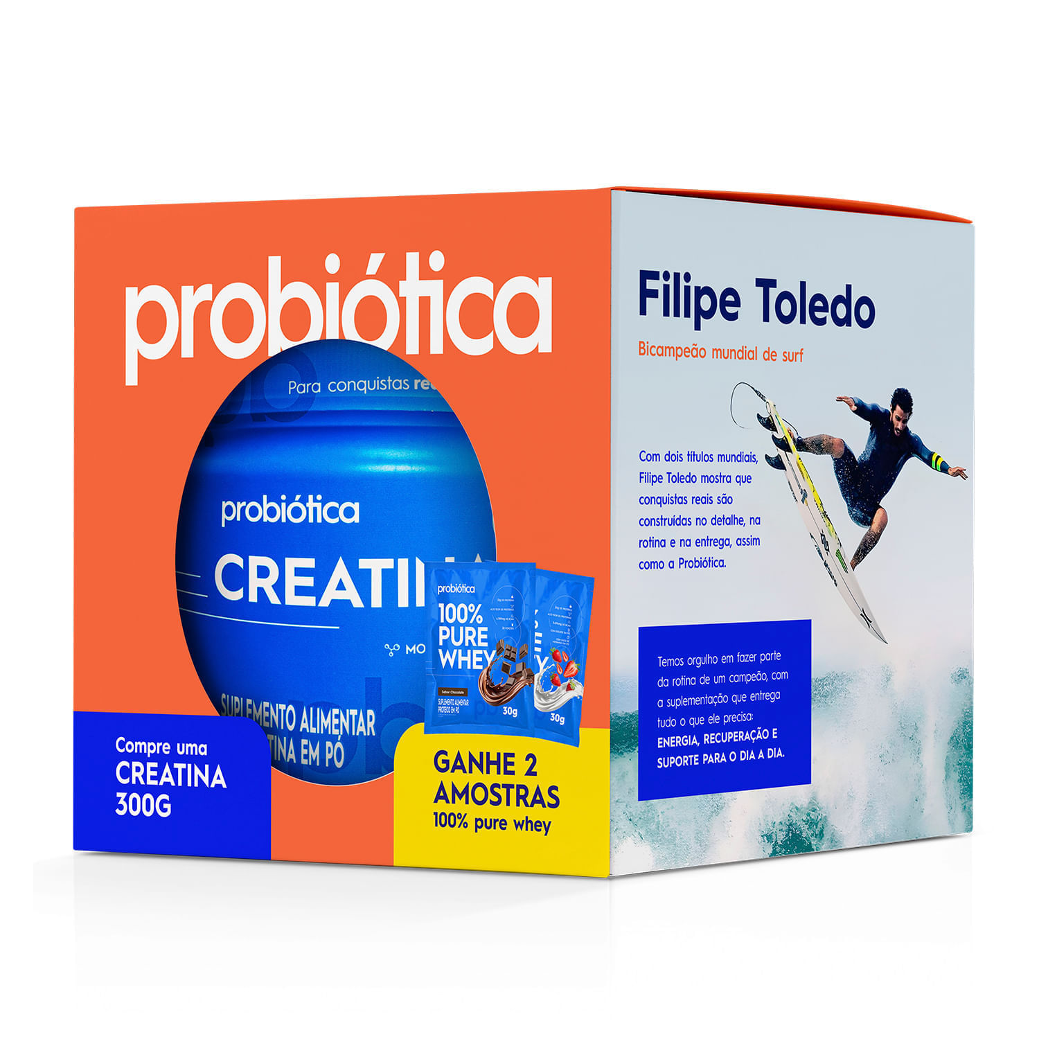 kit-creatina-300g---2-amostras-gratis-de-100--pure-whey